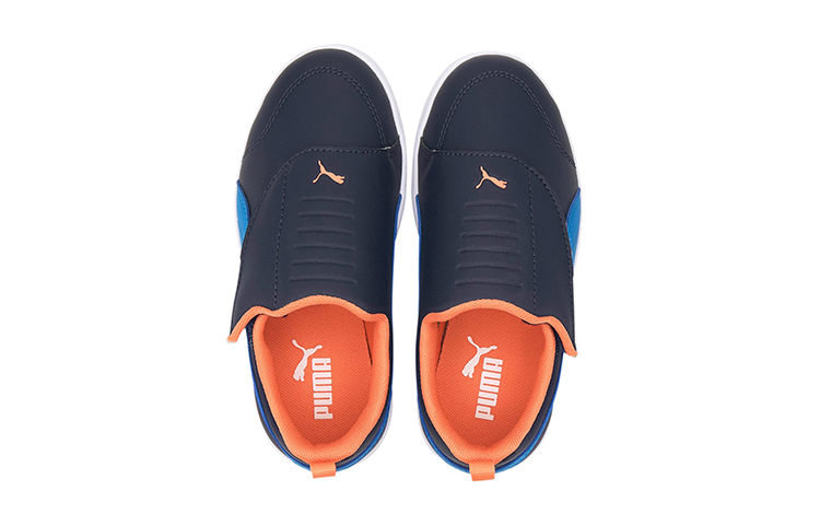 Lookbook (PS) Puma Courtflex V2 Sneakers Blauw 372995-01