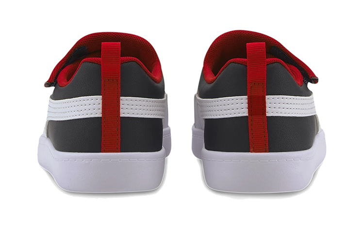 Shop (PS) Puma Courtflex V2 Sneakers Bianco/Rosso 372995-02
