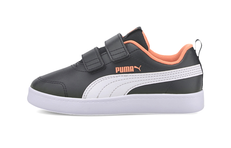 (Preschool) Puma Courtflex v2 V 'Black White' 371543-09