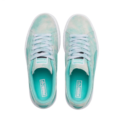 中童 PUMA 麂皮 Diamond Supply Co. 休閒 耐磨防滑 低筒 兒童板鞋 绿色扎染 Lookbook 中童 PUMA 麂皮 Diamond Supply Co. 休閒 耐磨防滑 低筒 兒童板鞋 绿色扎染