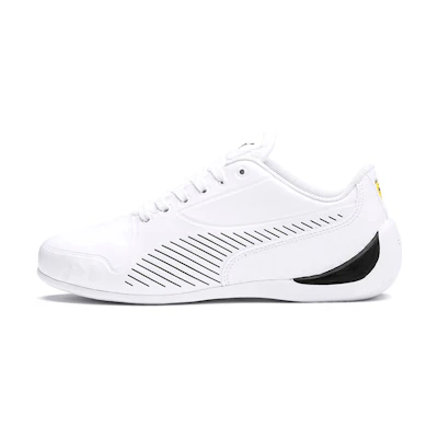 (Youth) Puma Ferrari Drift Cat 7s Ultra Low Top Running Shoes White/Black