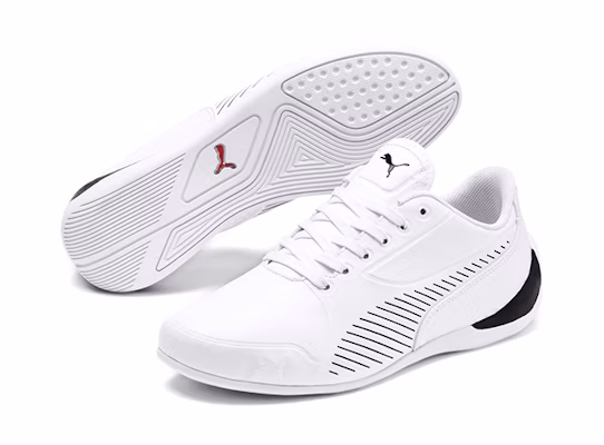 (Youth) Puma Ferrari Drift Cat 7s Ultra Low Top Running Shoes White/Black 306426-02 Purchase (Youth) Puma Ferrari Drift Cat 7s Ultra Low Top Running Shoes White/Black 306426-02