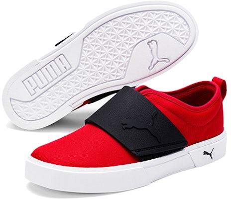 (Preschool) Puma El Rey Canvas Slip-on 'Red White Black' 368600-02 Purchase (Preschool) Puma El Rey Canvas Slip-on 'Red White Black' 368600-02