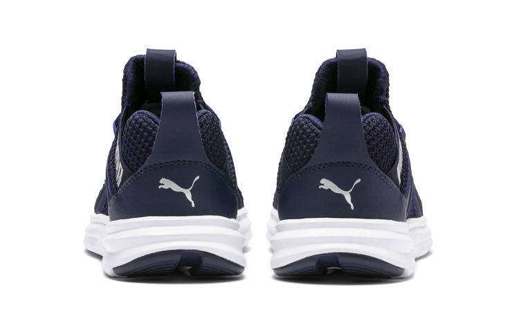 Shop 幼童 Puma Enzo Weave 舒適透氣 墊厚運動鞋 深藍