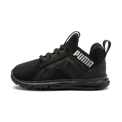 (PS) Puma Enzo Weave Sports Running Shoes Black/White