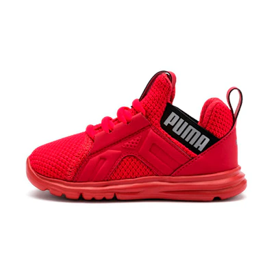 (PS) Puma Enzo Weave Sports Running Shoes Red/Black
