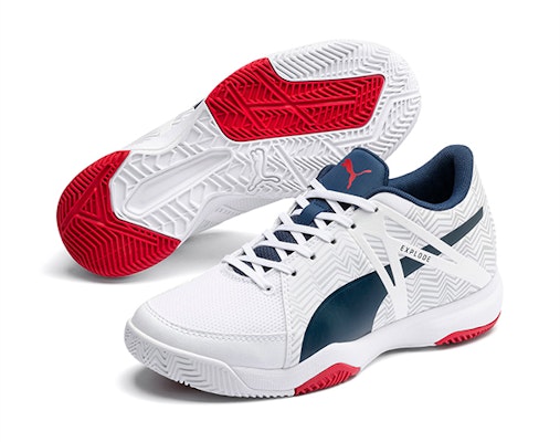 (Preschool) Puma Explode Eh 3 K /Blue/Red 'White' 105783-01 Purchase (Preschool) Puma Explode Eh 3 K /Blue/Red 'White' 105783-01