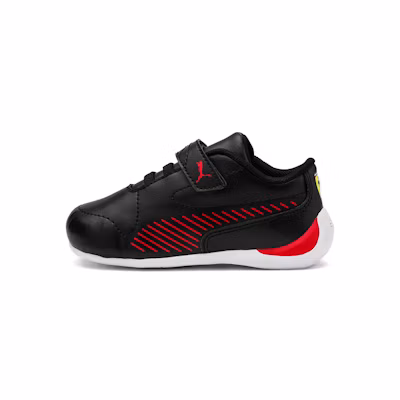 (PS) Puma Ferrari drive cat 7S Running Shoes Black/Red