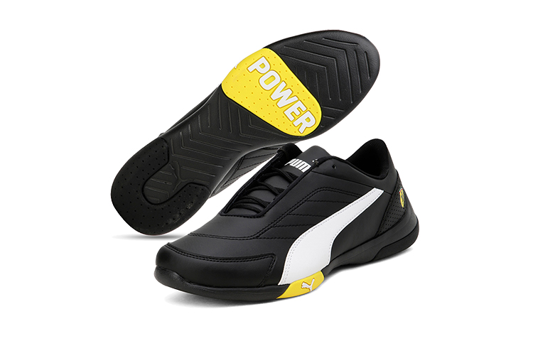 Purchase (PS) Scarpe Puma Ferrari Kart Cat III Low Top Nero/Bianco/Giallo Running 306425-05