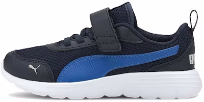 (Preschool) Puma Flex Renew 'Black Blue Velcro' 372081-05 (Preschool) Puma Flex Renew 'Black Blue Velcro' 372081-05