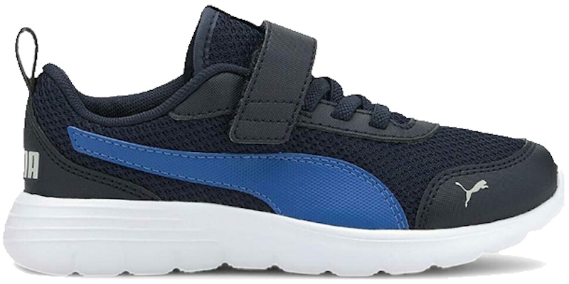 (Preschool) Puma Flex Renew 'Black Blue Velcro' 372081-05 Order (Preschool) Puma Flex Renew 'Black Blue Velcro' 372081-05