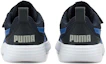 Shop 幼童 Puma Flex Renew 輕便透氣 魔術貼運動鞋 黑藍色