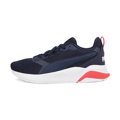 (Youth) Puma Flex Renew Low Top Running Shoes Blue/White/Red