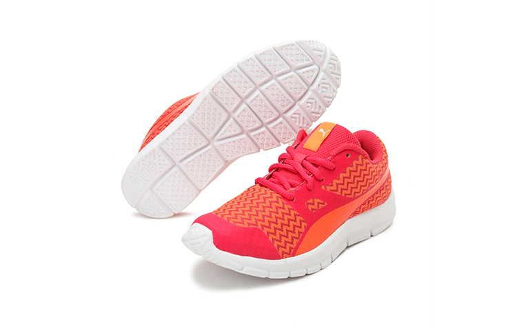 Lookbook (Preschool) Puma Flexracer Techtribe 'Orange Red' 190425-01