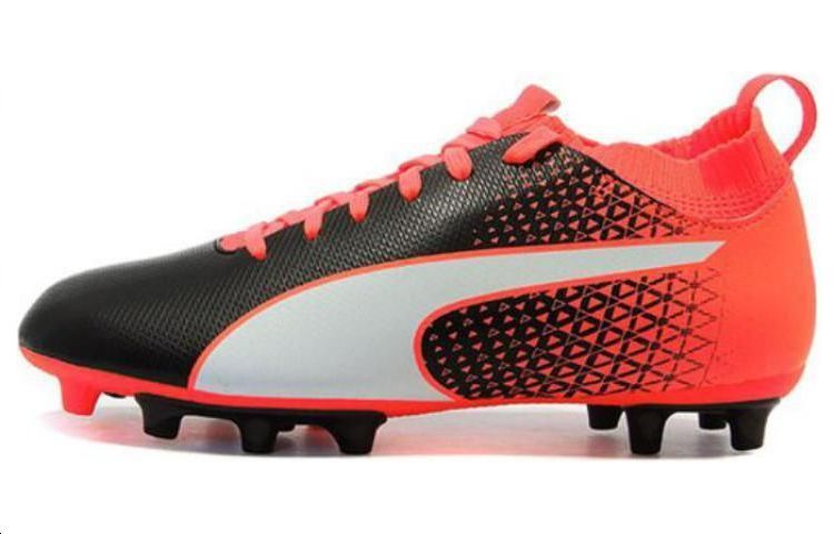 (Preschool) Puma Football Sneakers Low 'Black Red' 104239-02