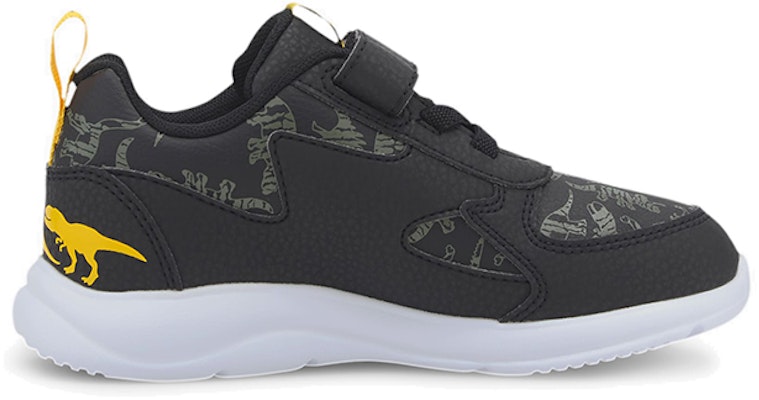 中童 PUMA Fun Racer Archeo 魔術貼 輕便 低筒 兒童跑步鞋 黑黃白 Order 中童 PUMA Fun Racer Archeo 魔術貼 輕便 低筒 兒童跑步鞋 黑黃白