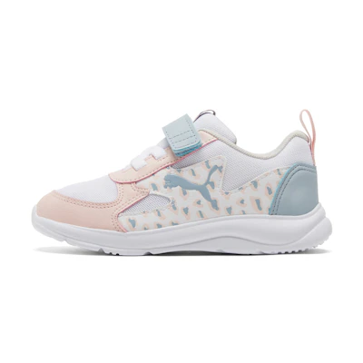 (PS) Puma Fun Racer Roar White/Blue/Pink