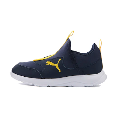 (Youth) Puma Fun Racer Slip On Blue/Yellow