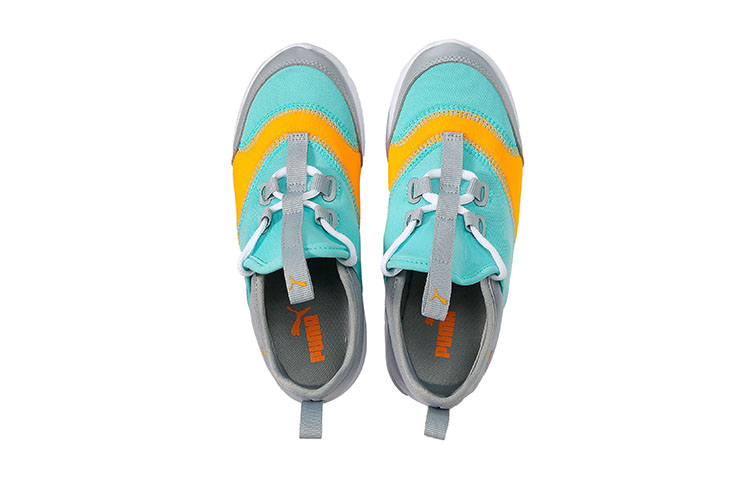 Lookbook (PS) Puma Fun Racer Zapatillas Deportivas Gris/Verde 194338-02