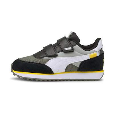 (PS) Puma Future Rider Animals Running Shoes Black/White