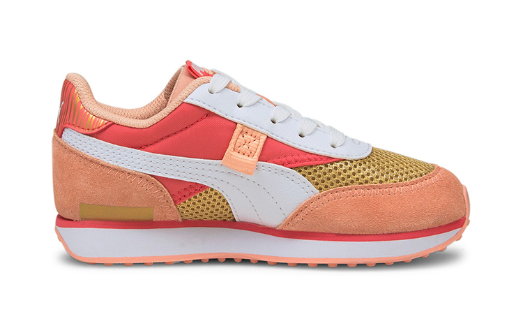 (PS) Puma Future Rider Fireworks Sports Running Shoes Pink/Golden 圖 2