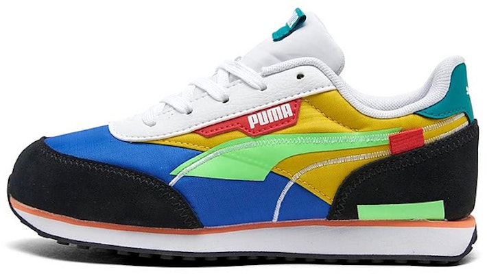 (Preschool) Puma Future Rider Twofold 'Blue Yellow' 382017-08 Buy (Preschool) Puma Future Rider Twofold 'Blue Yellow' 382017-08