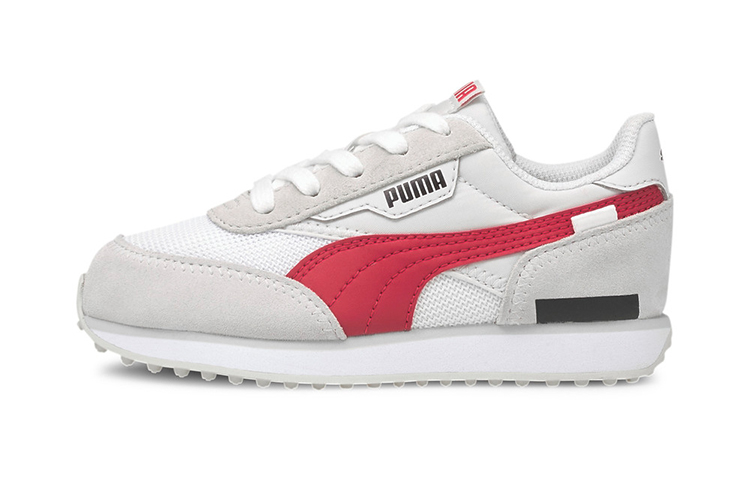 (PS) Puma Future Rider Vintage Running Shoes White/Grey/Red