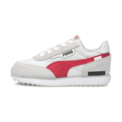 (PS) Puma Future Rider Vintage Running Shoes White/Grey/Red