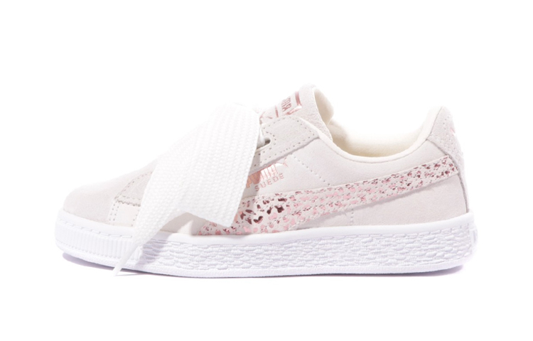 Buy 中童 PUMA Suede Animal PS 繫帶蝴蝶結 休閒 低筒 兒童板鞋 米色