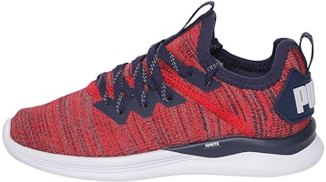 (Preschool) Puma Ignite Flash Evoknit K Running Shoes Red/Blue/White 191502-07 (Preschool) Puma Ignite Flash Evoknit K Running Shoes Red/Blue/White 191502-07