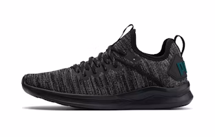 (Preschool) Puma Ignite Flash Evoknit K Running Shoes Black/Green 191502-11 (Preschool) Puma Ignite Flash Evoknit K Running Shoes Black/Green 191502-11