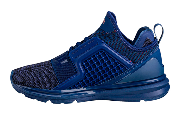 (PS) Puma Ignite Limitless Knit K Running Shoes Blue