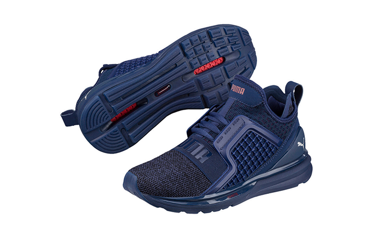 (PS) Puma Ignite Limitless Knit K Running Shoes Blue 圖 4