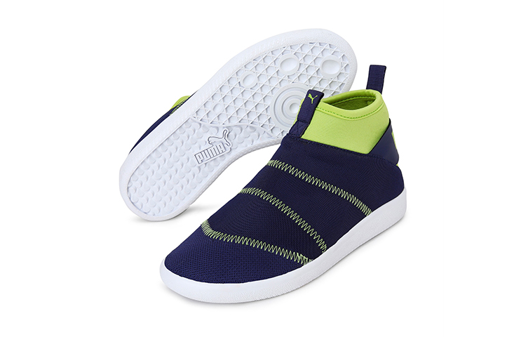Purchase (PS) Puma Knit Mid ''Bleu Vert Blanc'' 374602-02