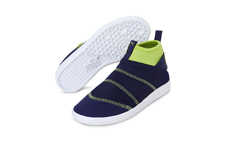 Lookbook (PS) Puma Knit Mid ''Colorblock Bleu Vert Blanc'' 374603-02