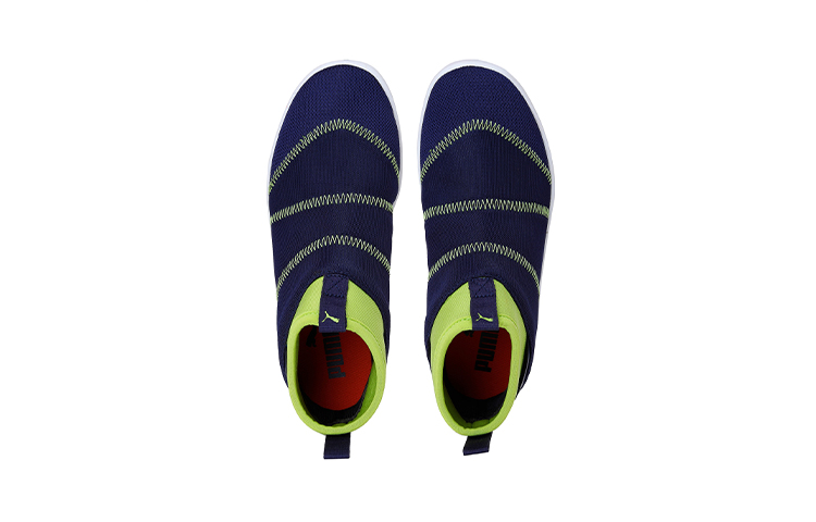 Shop (PS) Puma Knit Mid ''Colorblock Bleu Vert Blanc'' 374603-02