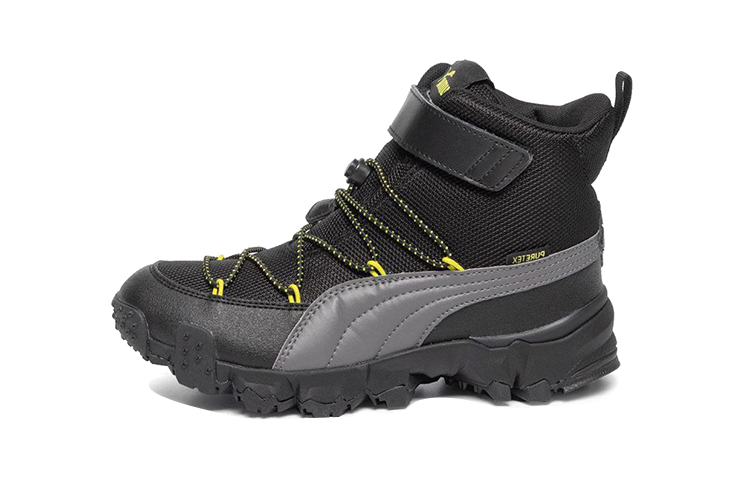 (Preschool) Puma Maka Puretex Black Big Boys mountaineering 192911-02