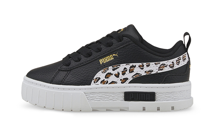 (Preschool) Puma Mayze 'Black and White Leopard Print' 385697-02
