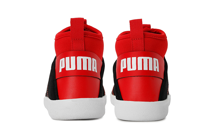 Shop (PS) Puma Mid-Top ''Rosso Nero Bianco Color-Block'' 374603-01