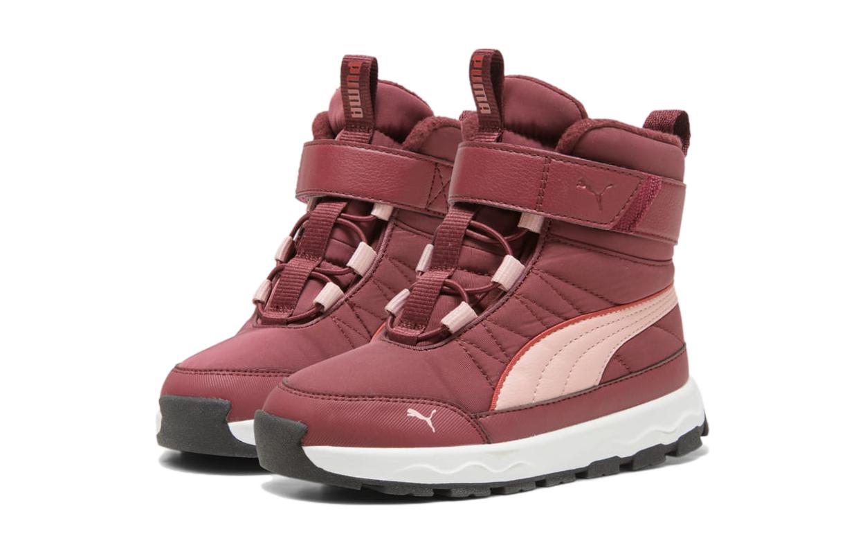 Lookbook 兒童 PUMA 防滑耐磨 中筒 兒童靴子 紅色