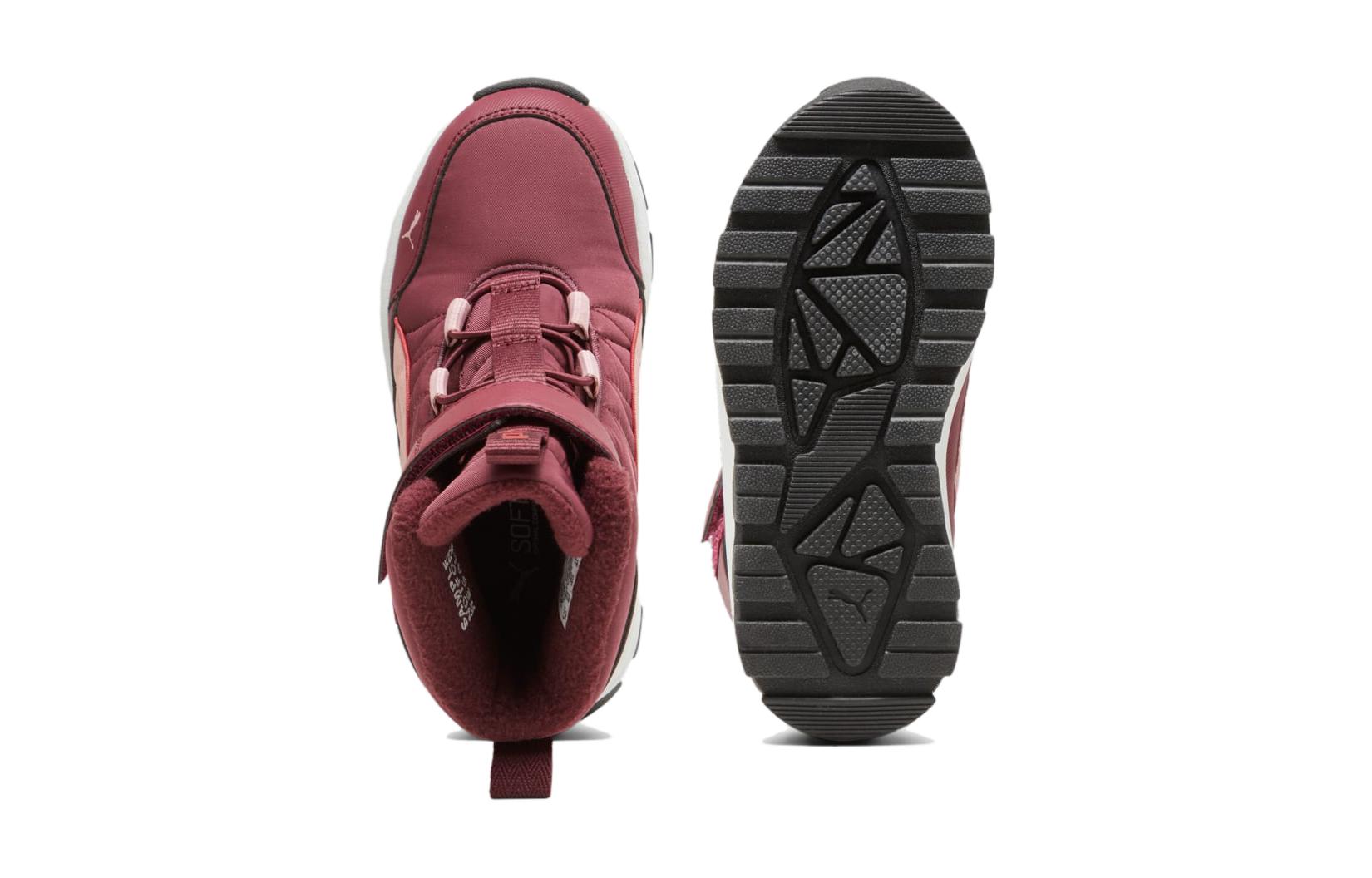 Shop 兒童 PUMA 防滑耐磨 中筒 兒童靴子 紅色