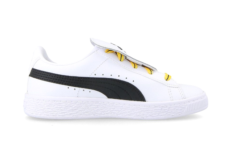 Order 中童 PUMA Basket Tongue Ps 低筒 兒童板鞋 白黑