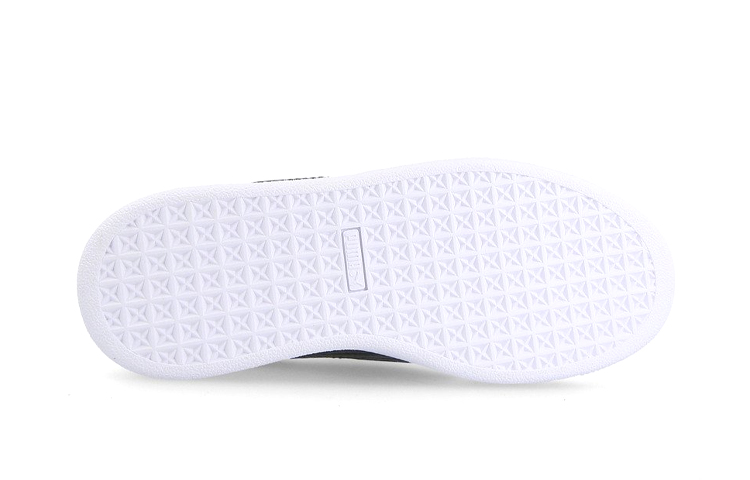 Shop 中童 PUMA Basket Tongue Ps 低筒 兒童板鞋 白黑