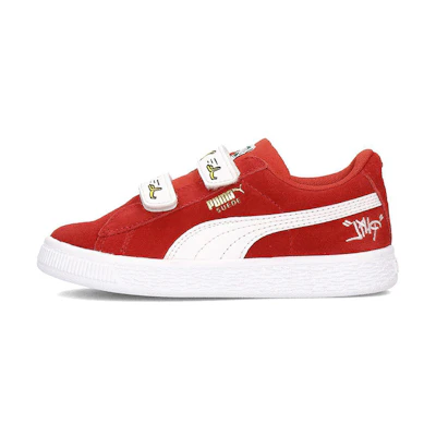 (PS) Puma Minions Suede V Ps Sneakers RedWhite