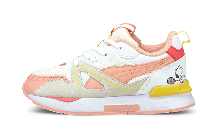 (PS) Puma Mirage Mox Running Shoes White/Pink/Yellow