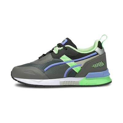 (PS) Puma Mirage Tech Sports Running Shoes Grey/Green/Blue