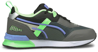 Order (PS) Puma Mirage Tech Baskets Running Gris/Vert/Bleu 381946-01