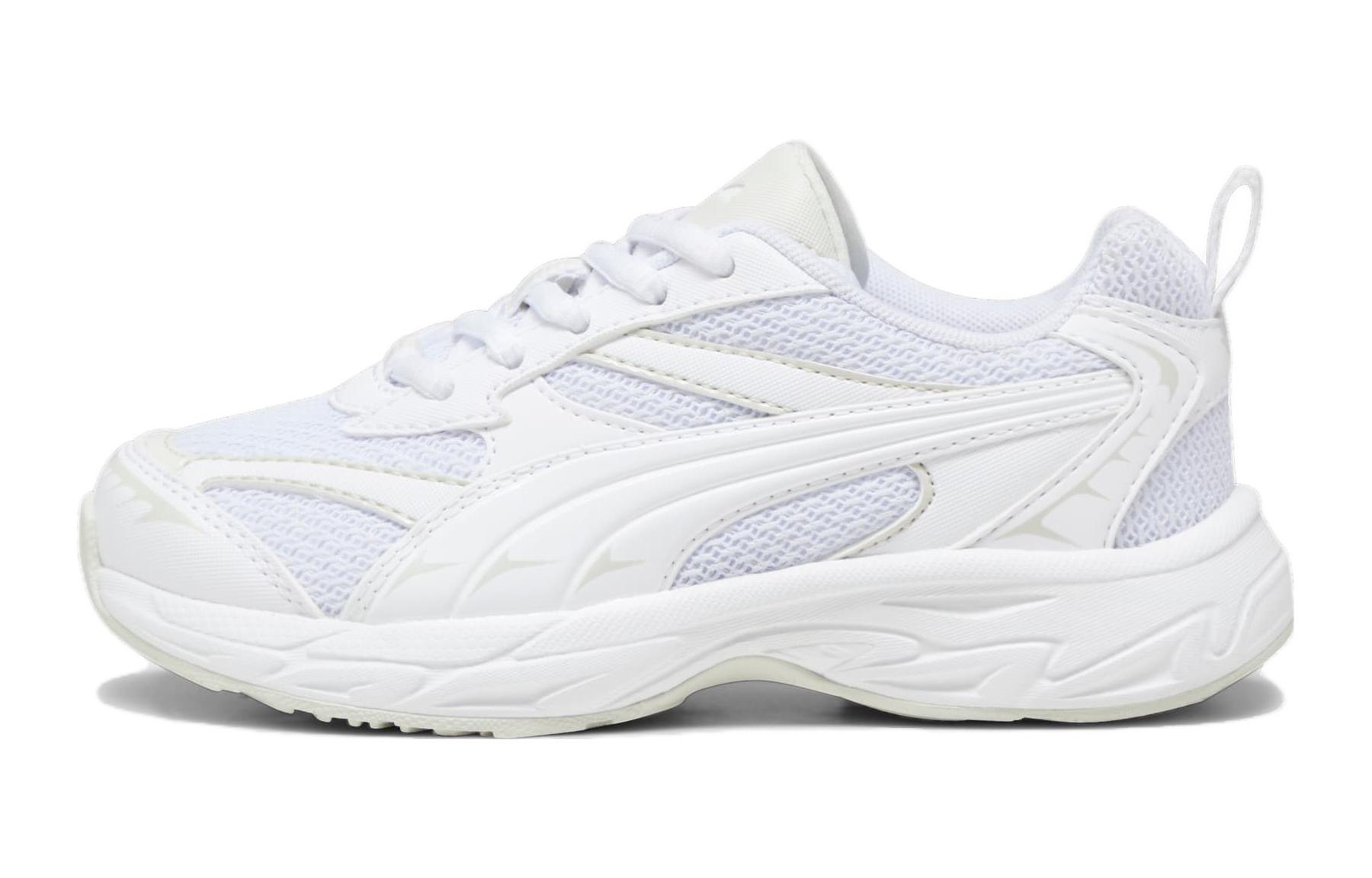 (Preschool) Puma Morphic Basic Little Kid 'White Sedate Grey' 394378-01