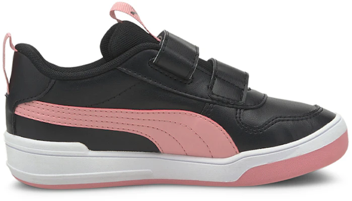 中童 PUMA Multiflex SL V 魔術貼 休閒 輕便耐磨 低幫 兒童板鞋 黑粉 Order 中童 PUMA Multiflex SL V 魔術貼 休閒 輕便耐磨 低幫 兒童板鞋 黑粉