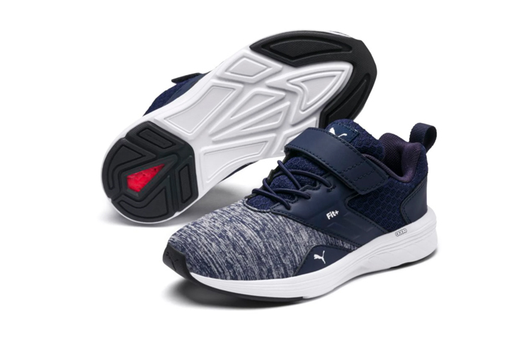 Shop 幼童 Puma Nrgy Comet 灰深藍 運動鞋